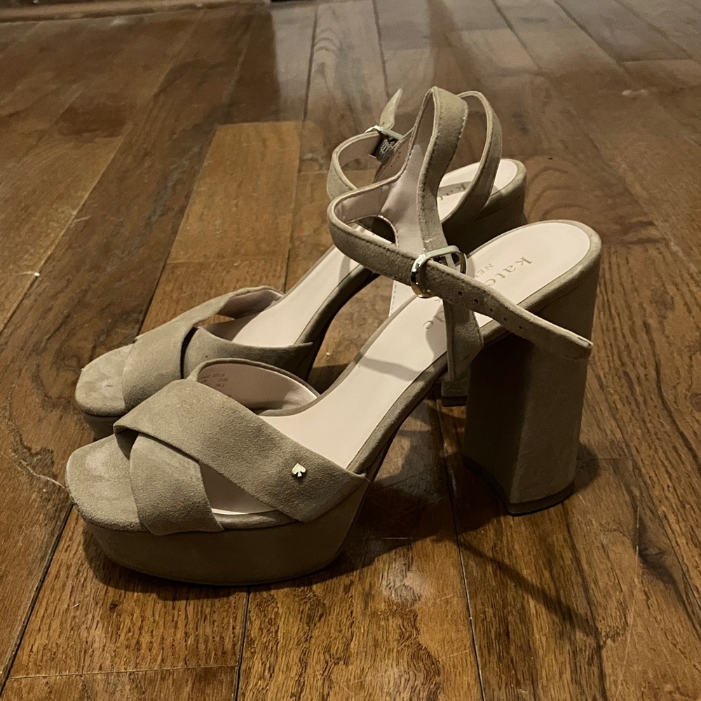 Kate Spade Tan Platform Heels